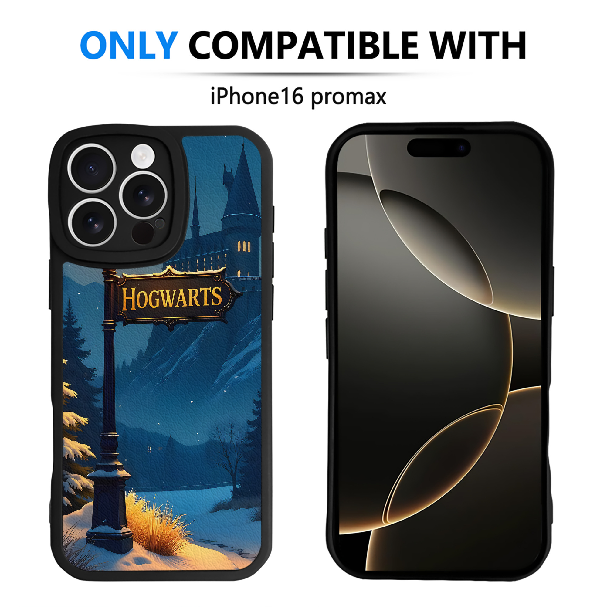 （画像用） Harry Potter ハリー・ポッターシリーズ 【iPhone 16シリーズ対応】シリコンスマホケース（レザー調） 材質：シリコン